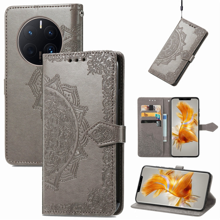 Custodia per telefono in pelle goffrata fiore mandala, For ZTE Blade V40 Pro, For Xiaomi Redmi A1+, For Huawei Mate 50 Pro, For Xiaomi Poco X3 Pro