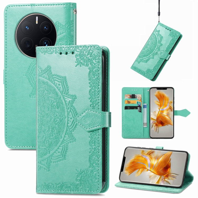 Custodia per telefono in pelle goffrata fiore mandala, For ZTE Blade V40 Pro, For Xiaomi Redmi A1+, For Huawei Mate 50 Pro, For Xiaomi Poco X3 Pro