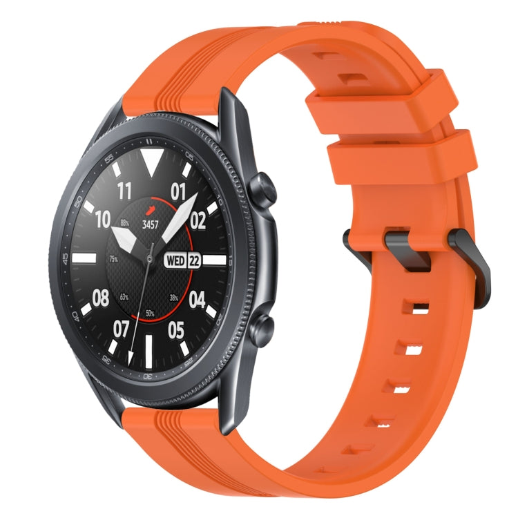 Cinturino in silicone a strisce concave da 22 mm, For Samsung Galaxy Watch3 45mm, For Samsung Galaxy Watch 46mm