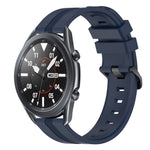 Cinturino in silicone a strisce concave da 22 mm, For Samsung Galaxy Watch3 45mm, For Samsung Galaxy Watch 46mm