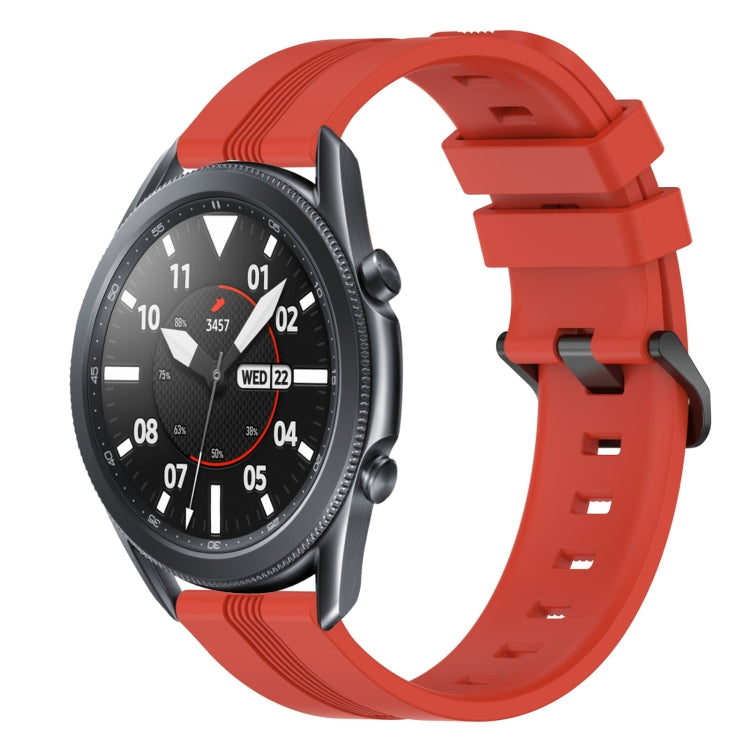Cinturino in silicone a strisce concave da 22 mm, For Samsung Galaxy Watch3 45mm, For Samsung Galaxy Watch 46mm