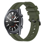 Cinturino in silicone a strisce concave da 22 mm, For Samsung Galaxy Watch3 45mm, For Samsung Galaxy Watch 46mm