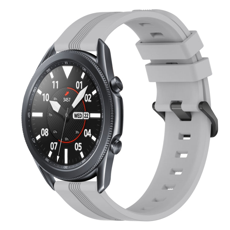 Cinturino in silicone a strisce concave da 22 mm, For Samsung Galaxy Watch3 45mm, For Samsung Galaxy Watch 46mm