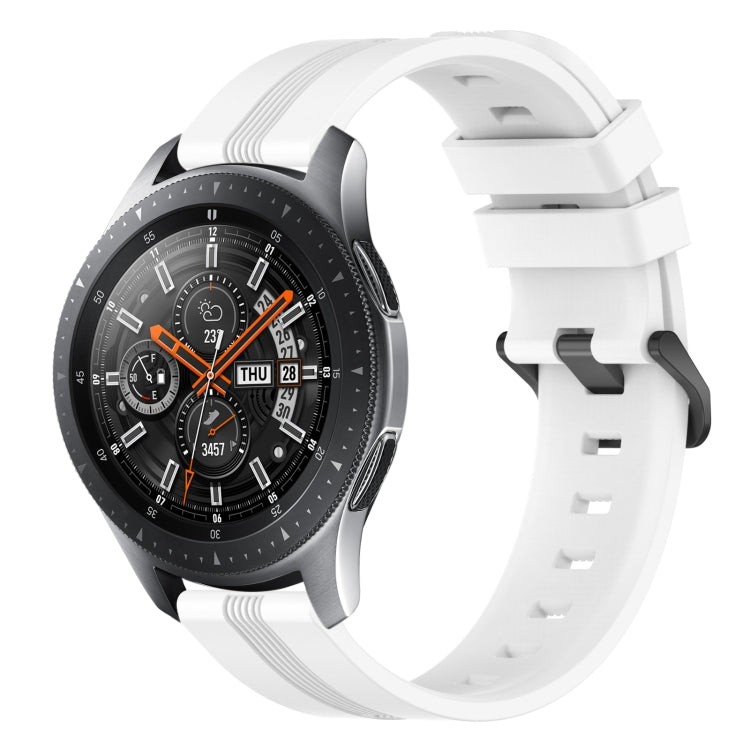 Cinturino in silicone a strisce concave da 22 mm, For Samsung Galaxy Watch3 45mm, For Samsung Galaxy Watch 46mm