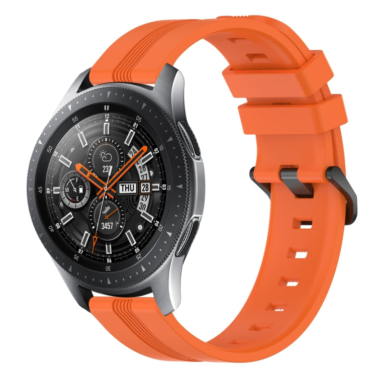 Cinturino in silicone a strisce concave da 22 mm, For Samsung Galaxy Watch3 45mm, For Samsung Galaxy Watch 46mm