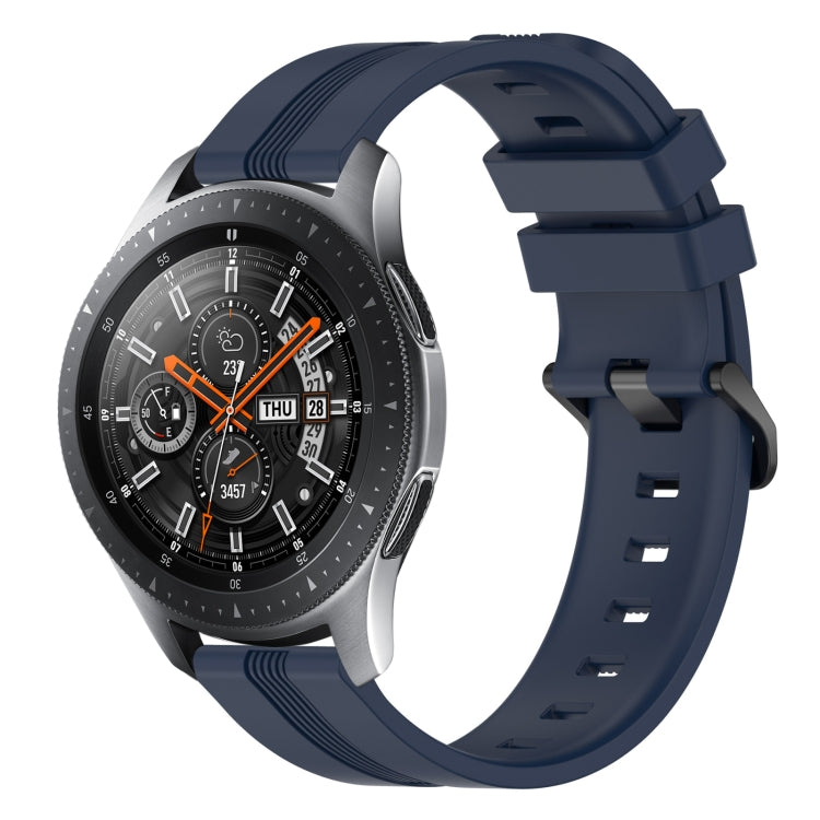 Cinturino in silicone a strisce concave da 22 mm, For Samsung Galaxy Watch3 45mm, For Samsung Galaxy Watch 46mm