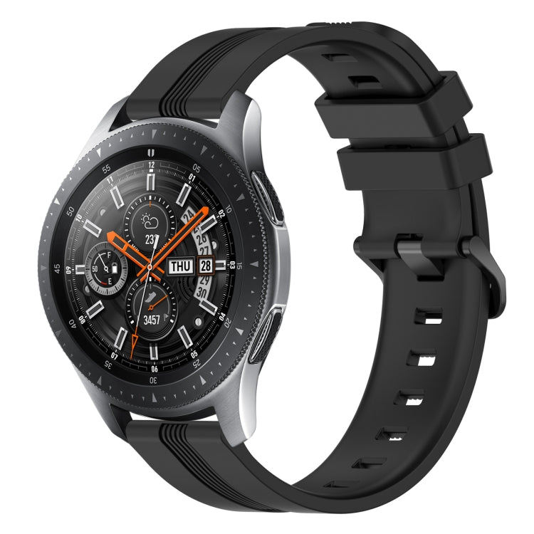 Cinturino in silicone a strisce concave da 22 mm, For Samsung Galaxy Watch3 45mm, For Samsung Galaxy Watch 46mm