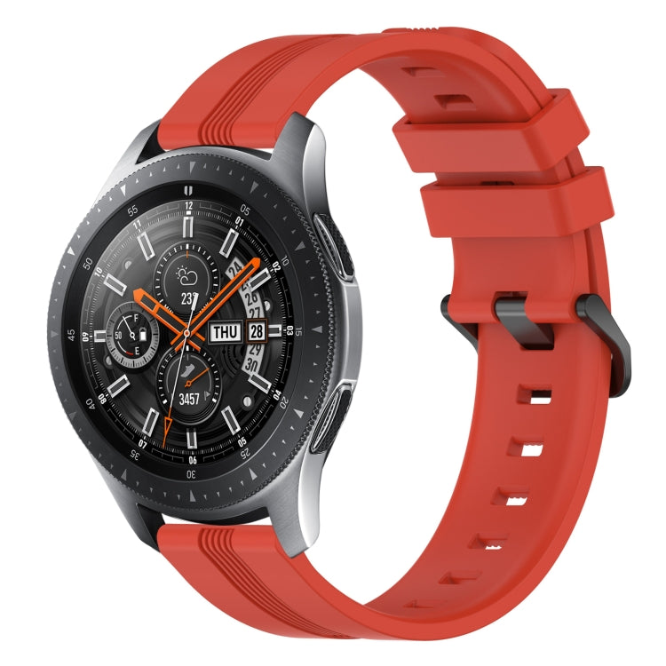 Cinturino in silicone a strisce concave da 22 mm, For Samsung Galaxy Watch3 45mm, For Samsung Galaxy Watch 46mm