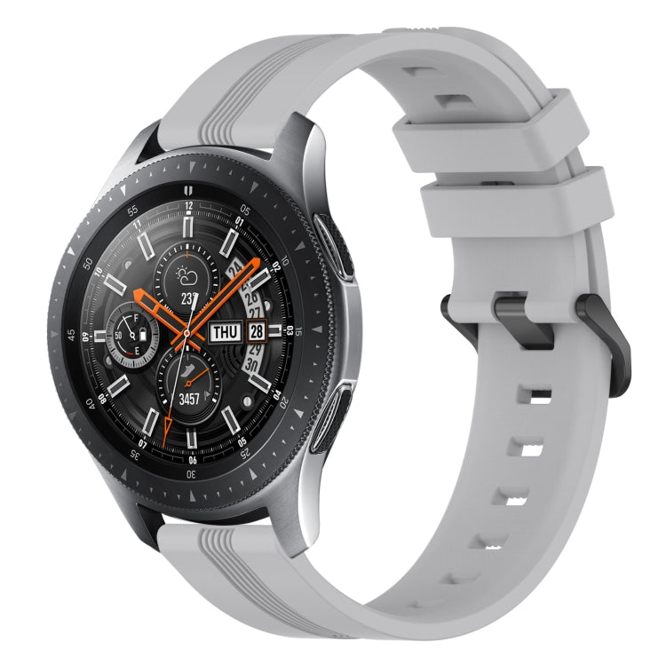 Cinturino in silicone a strisce concave da 22 mm, For Samsung Galaxy Watch3 45mm, For Samsung Galaxy Watch 46mm