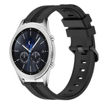 Cinturino in silicone a strisce concave da 22 mm, For Samsung Gear S3 Classic, For Samsung Gear S3 Frontier