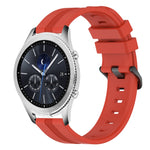 Cinturino in silicone a strisce concave da 22 mm, For Samsung Gear S3 Classic, For Samsung Gear S3 Frontier