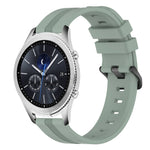 Cinturino in silicone a strisce concave da 22 mm, For Samsung Gear S3 Classic, For Samsung Gear S3 Frontier