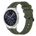 Cinturino in silicone a strisce concave da 22 mm, For Samsung Gear S3 Classic, For Samsung Gear S3 Frontier