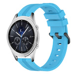 Cinturino in silicone a strisce concave da 22 mm, For Samsung Gear S3 Classic, For Samsung Gear S3 Frontier