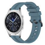 Cinturino in silicone a strisce concave da 22 mm, For Samsung Gear S3 Classic, For Samsung Gear S3 Frontier
