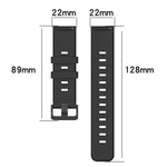 Cinturino in silicone a strisce concave da 22 mm, For Samsung Gear S3 Classic, For Samsung Gear S3 Frontier