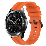 Cinturino in silicone a strisce concave da 22 mm, For Samsung Gear S3 Classic, For Samsung Gear S3 Frontier