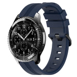 Cinturino in silicone a strisce concave da 22 mm, For Samsung Gear S3 Classic, For Samsung Gear S3 Frontier