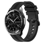 Cinturino in silicone a strisce concave da 22 mm, For Samsung Gear S3 Classic, For Samsung Gear S3 Frontier