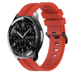 Cinturino in silicone a strisce concave da 22 mm, For Samsung Gear S3 Classic, For Samsung Gear S3 Frontier