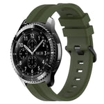 Cinturino in silicone a strisce concave da 22 mm, For Samsung Gear S3 Classic, For Samsung Gear S3 Frontier