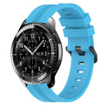 Cinturino in silicone a strisce concave da 22 mm, For Samsung Gear S3 Classic, For Samsung Gear S3 Frontier