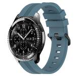 Cinturino in silicone a strisce concave da 22 mm, For Samsung Gear S3 Classic, For Samsung Gear S3 Frontier
