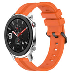 Cinturino in silicone a strisce concave da 22 mm, For Amazfit GTR 4, For Amazfit GTR 3