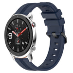 Cinturino in silicone a strisce concave da 22 mm, For Amazfit GTR 4, For Amazfit GTR 3