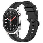 Cinturino in silicone a strisce concave da 22 mm, For Amazfit GTR 4, For Amazfit GTR 3