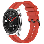 Cinturino in silicone a strisce concave da 22 mm, For Amazfit GTR 4, For Amazfit GTR 3