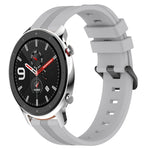 Cinturino in silicone a strisce concave da 22 mm, For Amazfit GTR 4, For Amazfit GTR 3