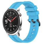 Cinturino in silicone a strisce concave da 22 mm, For Amazfit GTR 4, For Amazfit GTR 3