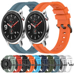 Cinturino in silicone a strisce concave da 22 mm, For Amazfit GTR 4, For Amazfit GTR 3