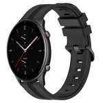 Cinturino in silicone a strisce concave da 22 mm, For Amazfit GTR 3 Pro, For Amazfit GTR 2e