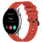 Cinturino in silicone a strisce concave da 22 mm, For Amazfit GTR 2, For Amazfit 3