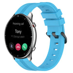 Cinturino in silicone a strisce concave da 22 mm, For Amazfit GTR 2, For Amazfit 3