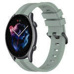 Cinturino in silicone a strisce concave da 22 mm, For Amazfit GTR 2, For Amazfit 3