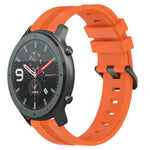 Cinturino in silicone a strisce concave da 22 mm, For Amazfit GTR 47mm