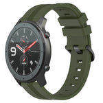 Cinturino in silicone a strisce concave da 22 mm, For Amazfit GTR 47mm
