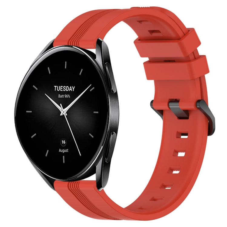 Cinturino in silicone a strisce concave da 22 mm, For Xiaomi Watch S2 42mm, For Xiaomi Watch S2 46mm