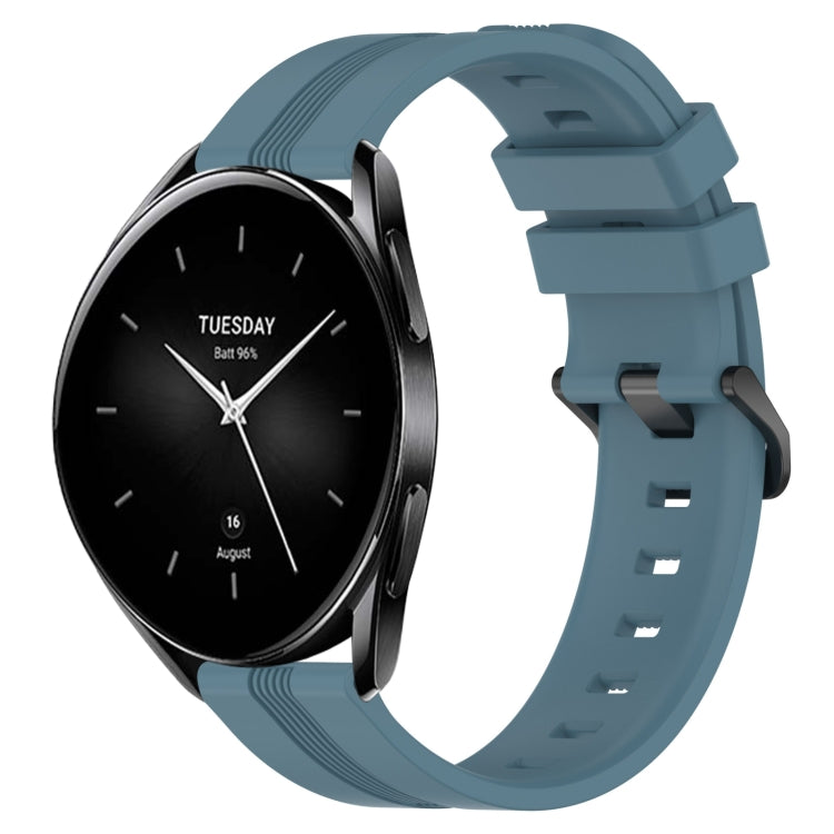 Cinturino in silicone a strisce concave da 22 mm, For Xiaomi Watch S2 42mm, For Xiaomi Watch S2 46mm