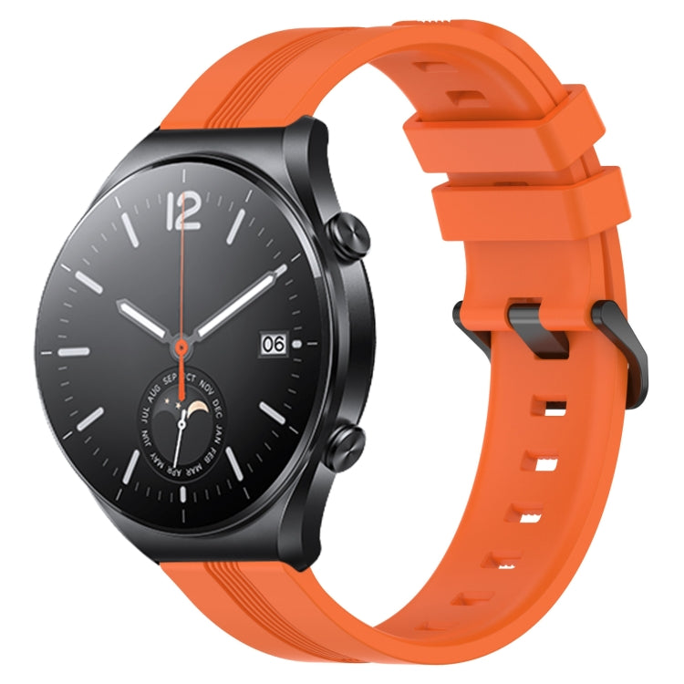 Cinturino in silicone a strisce concave da 22 mm, For Xiaomi MI Watch S1, For Xiaomi MI Watch S1 Pro