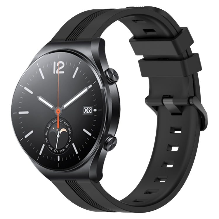 Cinturino in silicone a strisce concave da 22 mm, For Xiaomi MI Watch S1, For Xiaomi MI Watch S1 Pro
