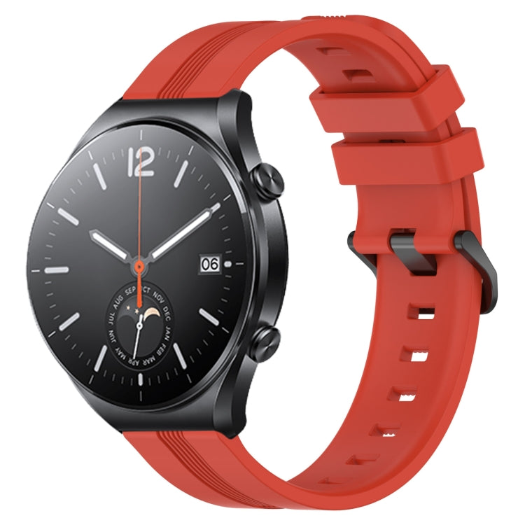 Cinturino in silicone a strisce concave da 22 mm, For Xiaomi MI Watch S1, For Xiaomi MI Watch S1 Pro