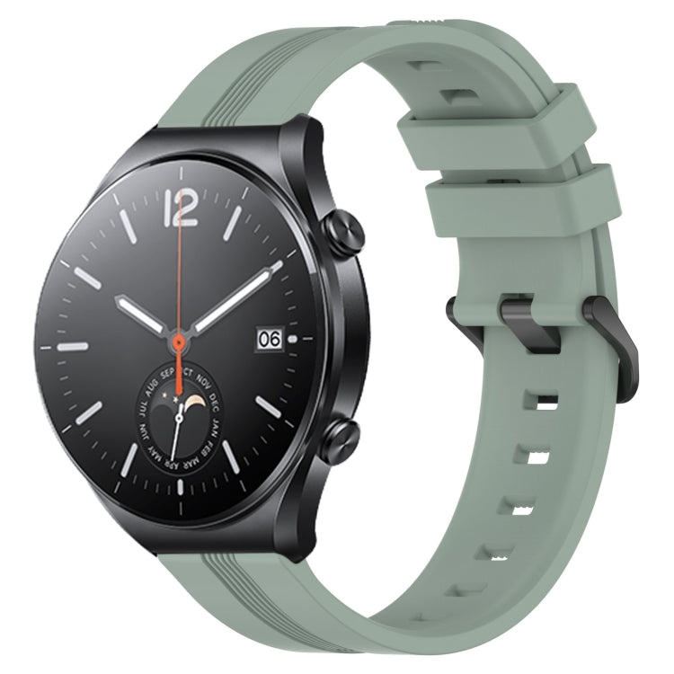 Cinturino in silicone a strisce concave da 22 mm, For Xiaomi MI Watch S1, For Xiaomi MI Watch S1 Pro