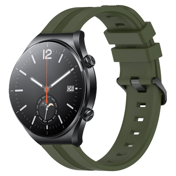 Cinturino in silicone a strisce concave da 22 mm, For Xiaomi MI Watch S1, For Xiaomi MI Watch S1 Pro