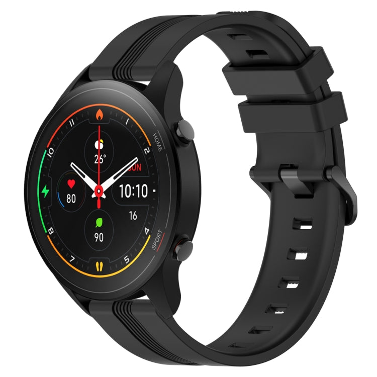 Cinturino in silicone a strisce concave da 22 mm, For Xiaomi MI Watch S1, For Xiaomi MI Watch S1 Pro