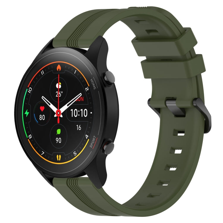 Cinturino in silicone a strisce concave da 22 mm, For Xiaomi MI Watch S1, For Xiaomi MI Watch S1 Pro