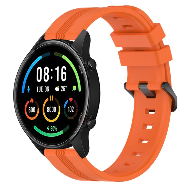 Cinturino in silicone a strisce concave da 22 mm, For Xiaomi MI Watch Color 2, For Xiaomi MI Watch Sport